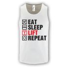 Eat Sleep Lift Repeat - Férfi GYM Fitness Atléta