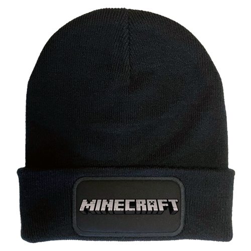 Minecraft logó mintájú - Téli Sapka