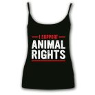 I support animal rights - Női Spagetti Top