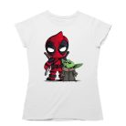 Deadpool és Baby Yoda - Karácsonyi Női Póló