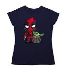 Deadpool és Baby Yoda - Karácsonyi Női Póló