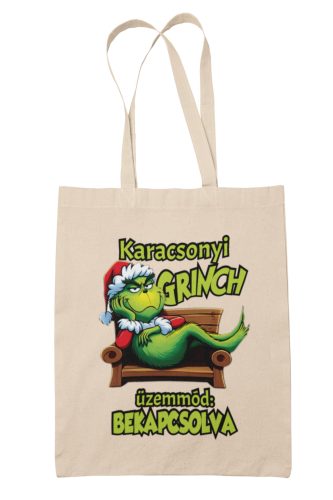 Grinch üzemmód bekapcsolva - Vászontáska