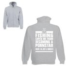 Fishing saved me - Unisex Zipzáros Pulóver