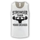 Stronger than your excuses - Férfi GYM Fitness Atléta