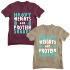 Heavy weights and protein shakes - GYM Fitness Férfi Póló