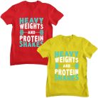 Heavy weights and protein shakes - GYM Fitness Férfi Póló