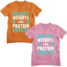 Heavy weights and protein shakes - GYM Fitness Férfi Póló