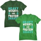 Heavy weights and protein shakes - GYM Fitness Férfi Póló