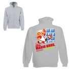 Super Mario Nintendo - Unisex Zipzáros Pulóver