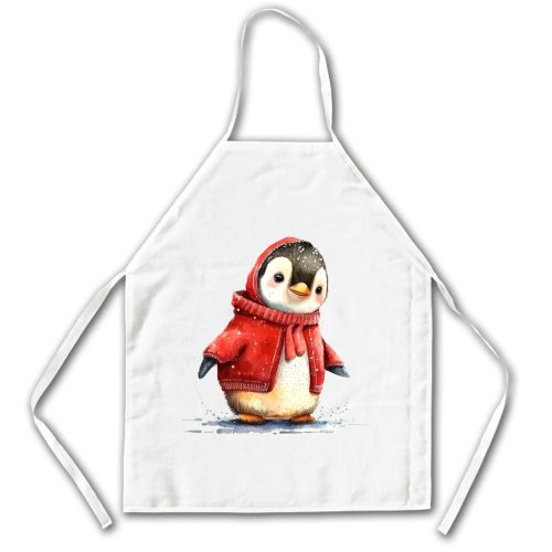 Karácsonyi Pingvin - Karácsonyi Konyhai Kötény