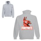 Fortnite láma - Unisex Zipzáros Pulóver