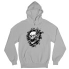 The demon's skull - Unisex Kapucnis Pulóver