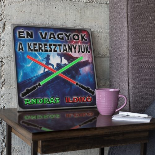 Én vagyok a keresztanyjuk - Star Wars Vászonkép (Személyre szabható)