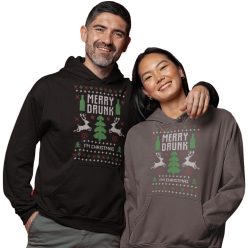 Merry drunk - Unisex Kapucnis Pulóver