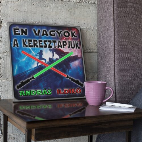 Én vagyok a keresztapjuk - Star Wars Vászonkép (Személyre szabható)