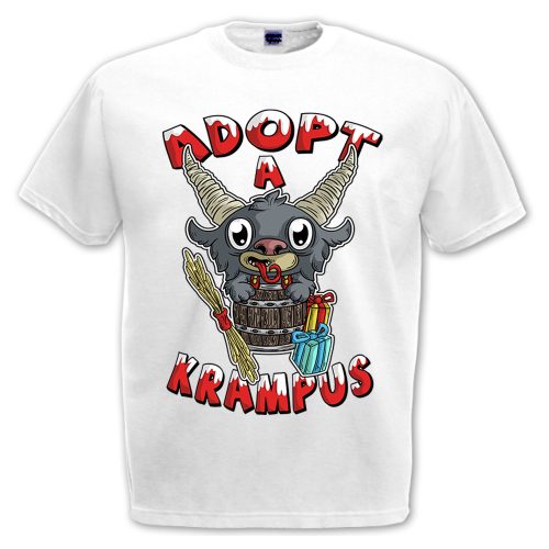 Adopt a Krampus - Karácsonyi Férfi Póló