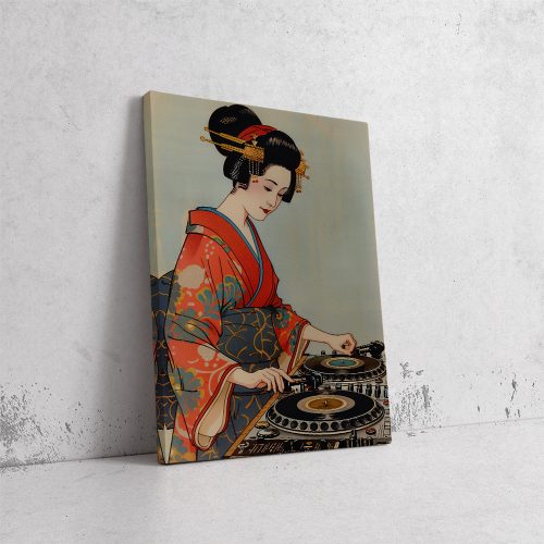 Japán DJ Harmóniában - Pop Art Vászonkép