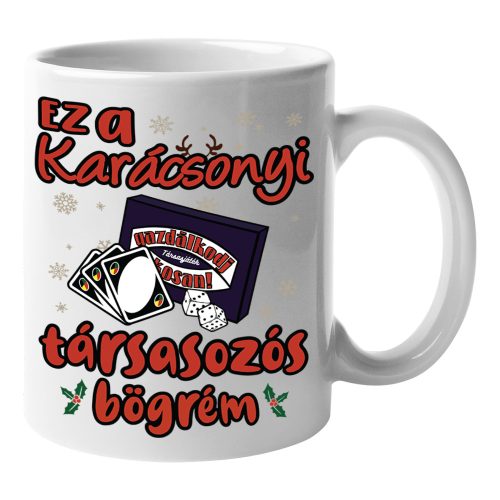 Karácsonyi társasozós - Bögre