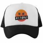 Káromkodó Emoji - Trucker Hálós Baseball Sapka