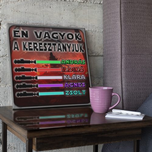 Én vagyok a keresztanyjuk - Star Wars Vászonkép (Személyre szabható)