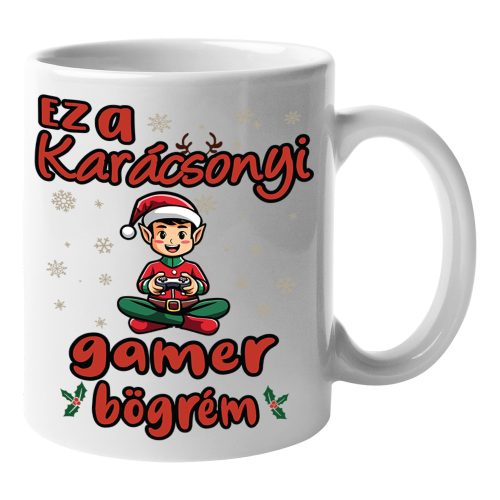 Karácsonyi gamer (fiú)- Bögre