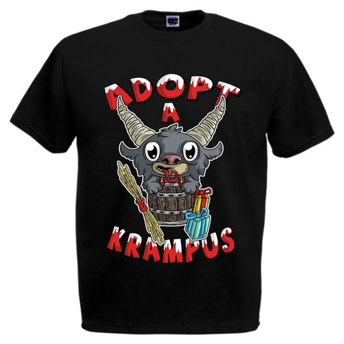 Adopt a Krampus - Karácsonyi Férfi Póló