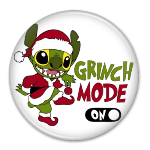 Stitch Grinch Mode - Hűtőmágnes