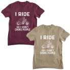 I ride so I don't choke people - Férfi Póló