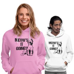 Meow's it going - Unisex Kapucnis Pulóver