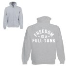 A szabadság egy teli tank - Zipzáros Pulóver