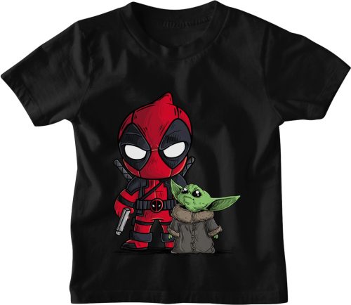 Deadpool és Baby Yoda - Gyerek Póló