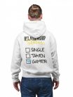 Single Taken Gamer - Unisex Zipzáros Pulóver