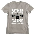 Father forgive me for these gains - GYM Fitness Férfi Póló