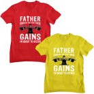 Father forgive me for these gains - GYM Fitness Férfi Póló