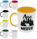 Apa medve - Színes Bögre