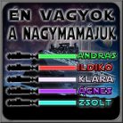 Én vagyok a nagymamájuk - Star Wars Vászonkép (Személyre szabható)