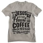Jézussal és kávéval megállíthatatlan vagyok - Férfi Póló