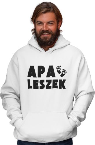 Apa leszek - Kapucnis Pulóver