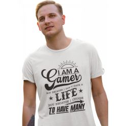   Gamer vagyok de nem azért mert nincs életem (2 féle) - Férfi Póló