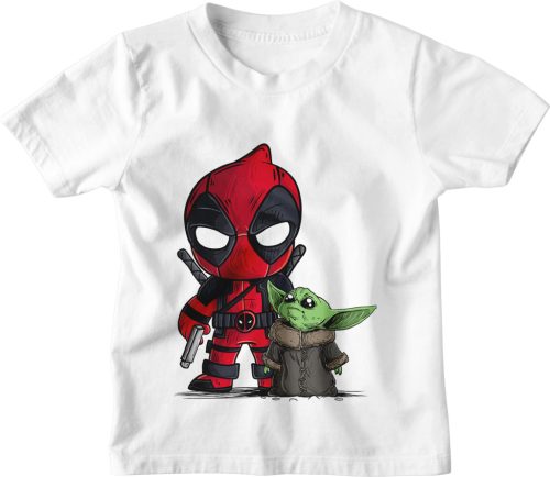 Deadpool és Baby Yoda - Gyerek Póló