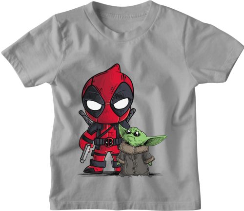 Deadpool és Baby Yoda - Gyerek Póló