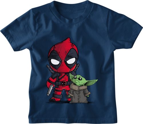 Deadpool és Baby Yoda - Gyerek Póló