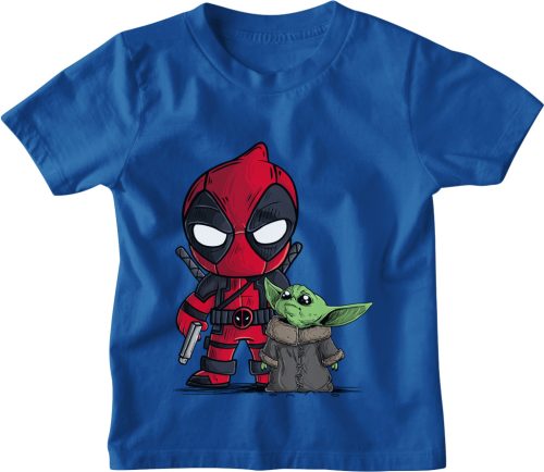 Deadpool és Baby Yoda - Gyerek Póló