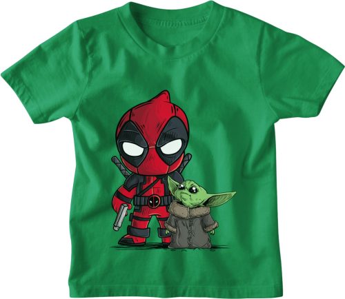 Deadpool és Baby Yoda - Gyerek Póló