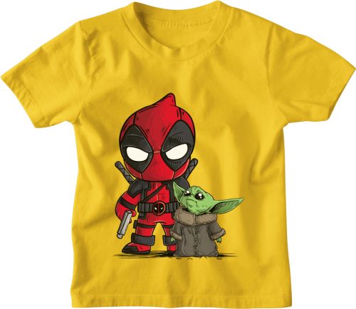 Deadpool és Baby Yoda - Gyerek Póló