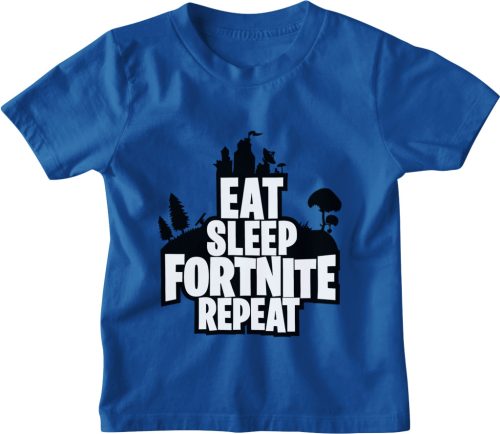 Eat Sleep Fortnite Repeat - Gyerek Póló