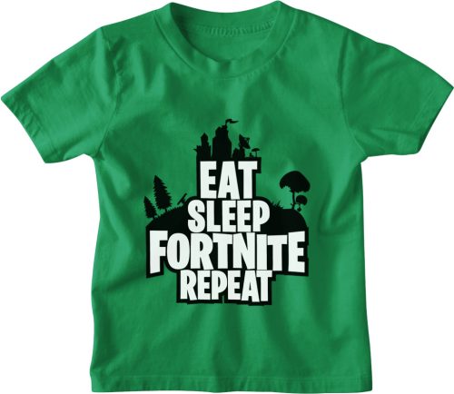 Eat Sleep Fortnite Repeat - Gyerek Póló