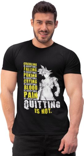 Quitting Is Not Acceptable - Super Saiyan - GYM Férfi Póló