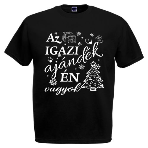 Az igazi ajándék én vagyok - Karácsonyi Férfi Póló