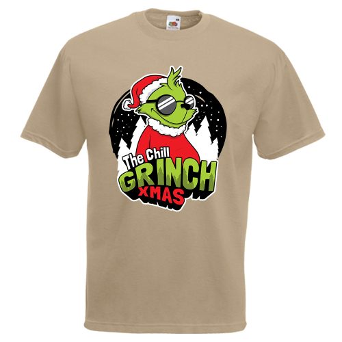 The chill grinch xmas - Karácsonyi Férfi Póló